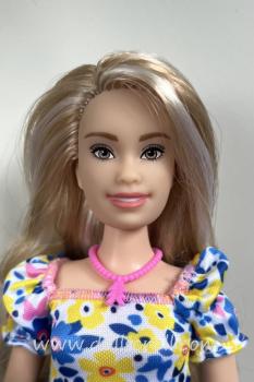 Mattel - Barbie - Fashionistas #208 - Floral Dress - Petite Curvy - кукла